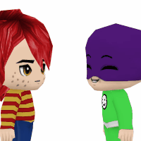 Fankyle GIF made in buddypoke. Kyle is being hugged by Fanboy. Not sure of the source