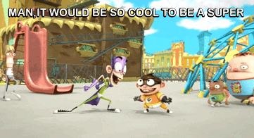 GIF of a clip from the Fanboy and Chum Chum episode "Heroes VS Villains"